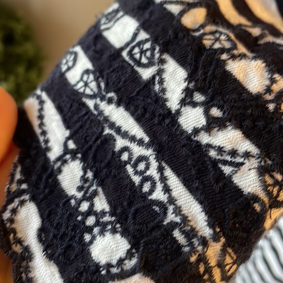 TALBOTS ocean city nautical stripe women’s TUNIC embroidered 3/4 sleeve chic 2X - Picture 4 of 10